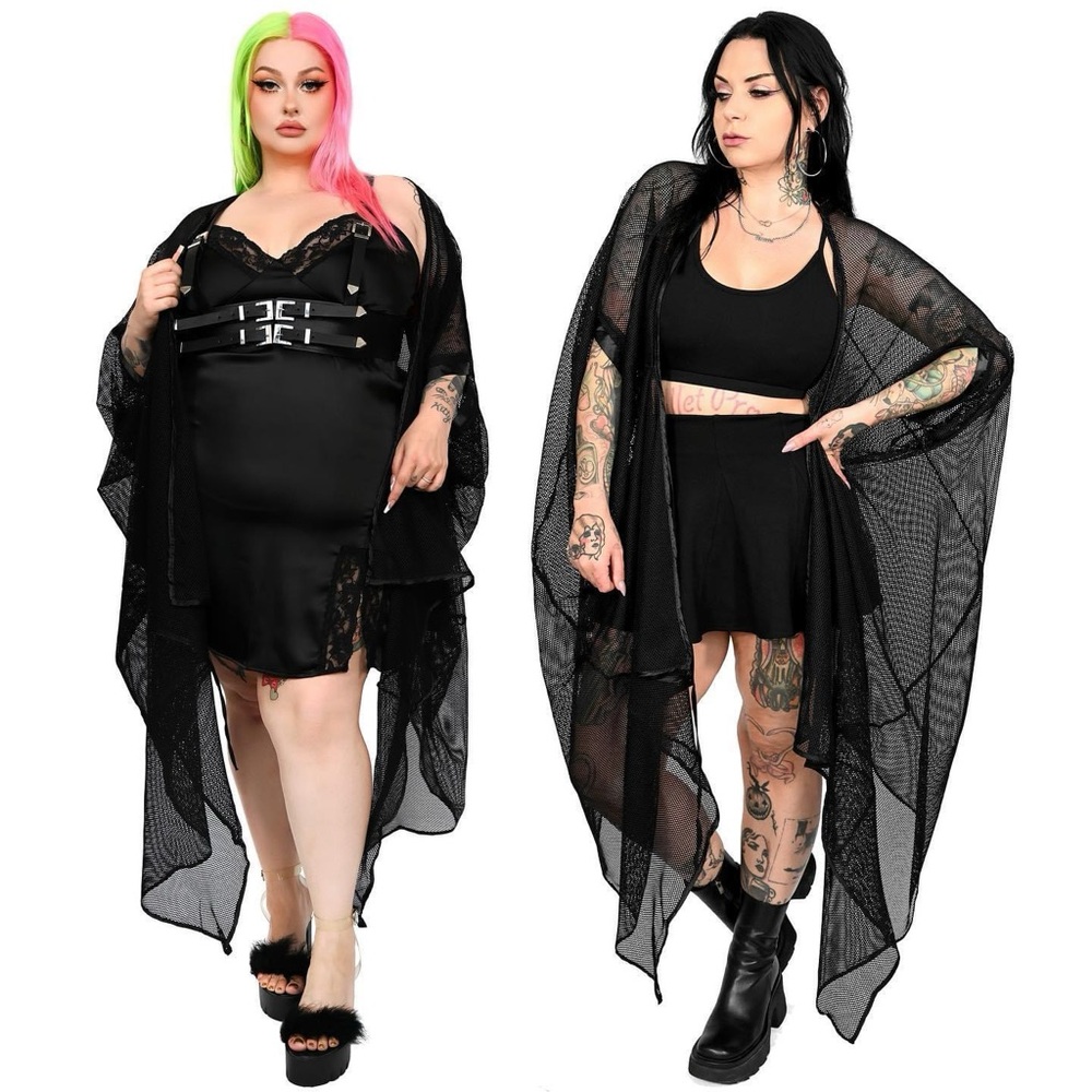FOXBLOOD Fishnet Siren Cardigan